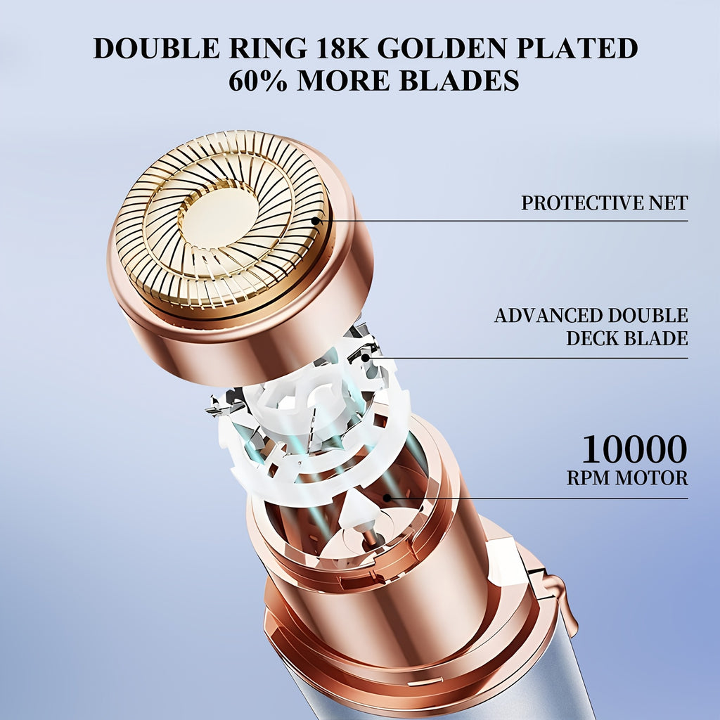 Glow Essentials Women's Epilator - - Facial Hair Remover