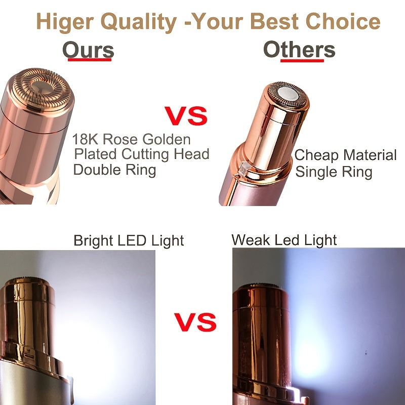 Glow Essentials Women's Epilator - - Facial Hair Remover