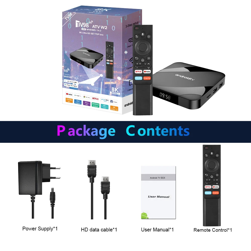 IPTV Streaming Smart TV Box Amlogic S905W2 8K