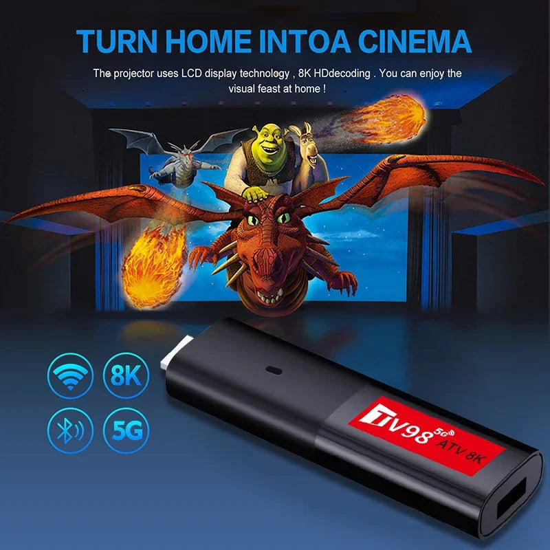 IPTV Streaming TV98 ATV 8K Smart TV Stick
