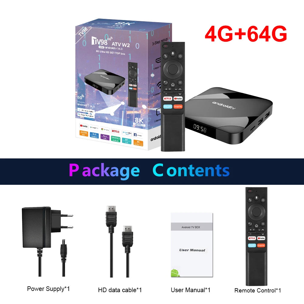 IPTV Streaming Smart TV Box Amlogic S905W2 8K