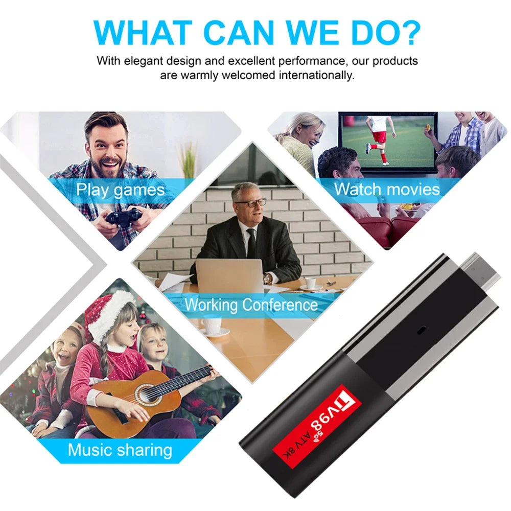 IPTV Streaming TV98 ATV 8K Smart TV Stick