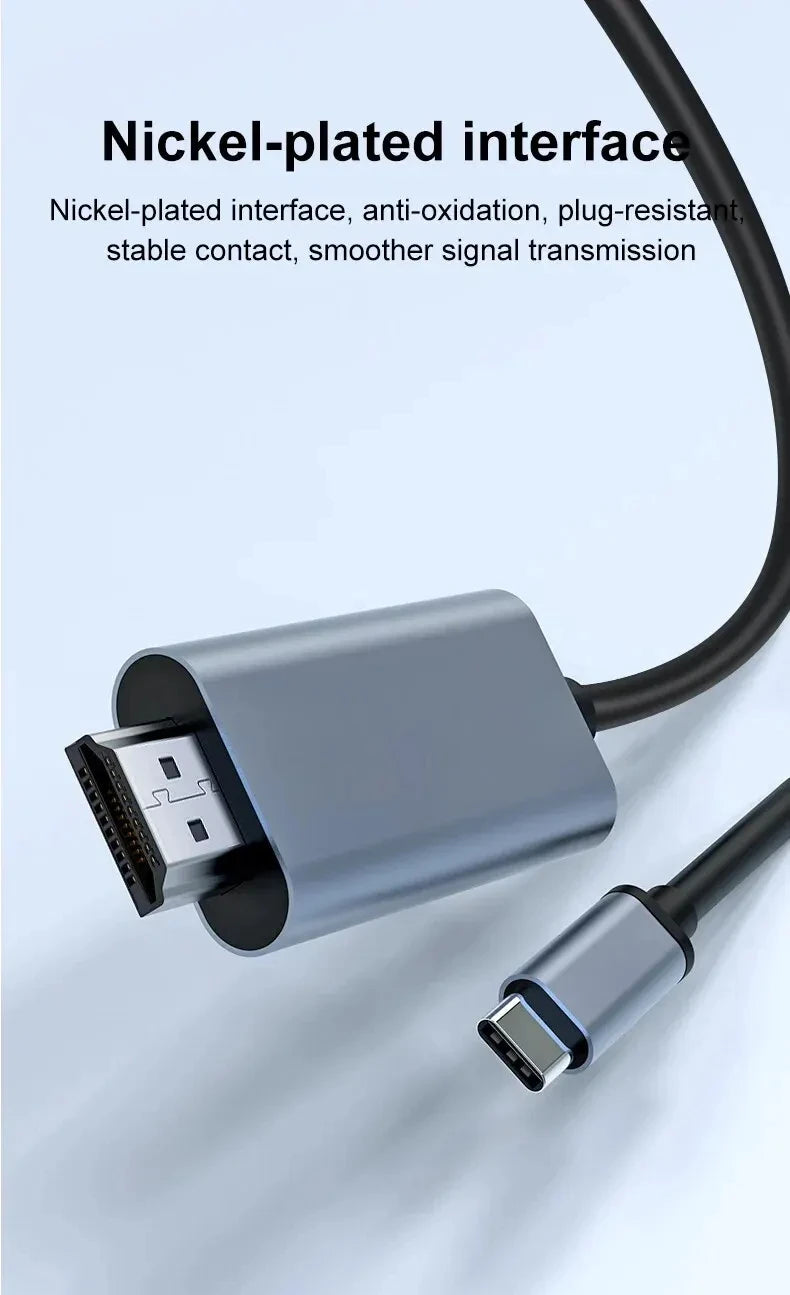 4K 60Hz HD Video Conversion Cable Type C To HDMI