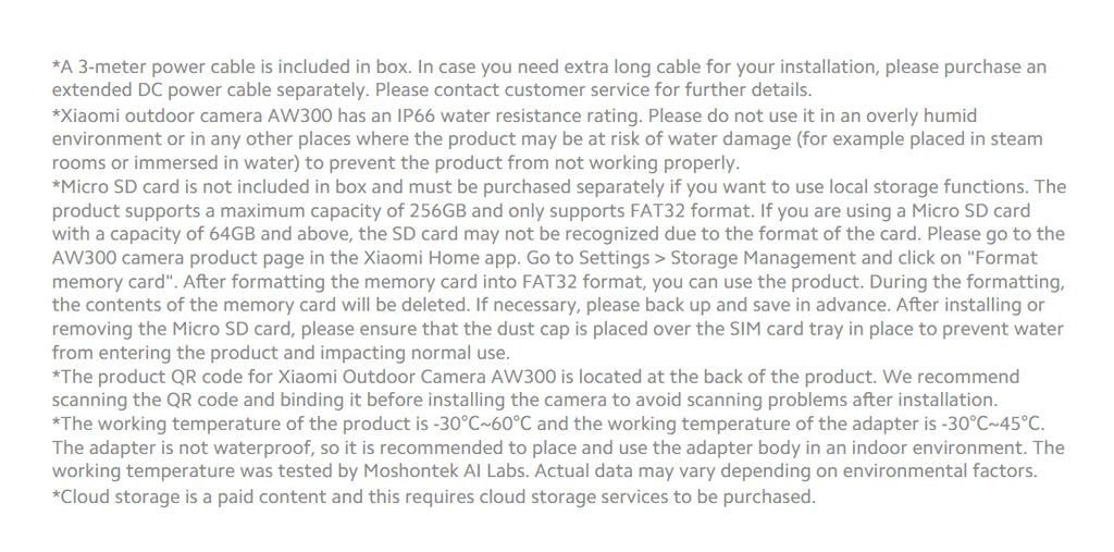 Xiaomi Outdoor Camera AW300