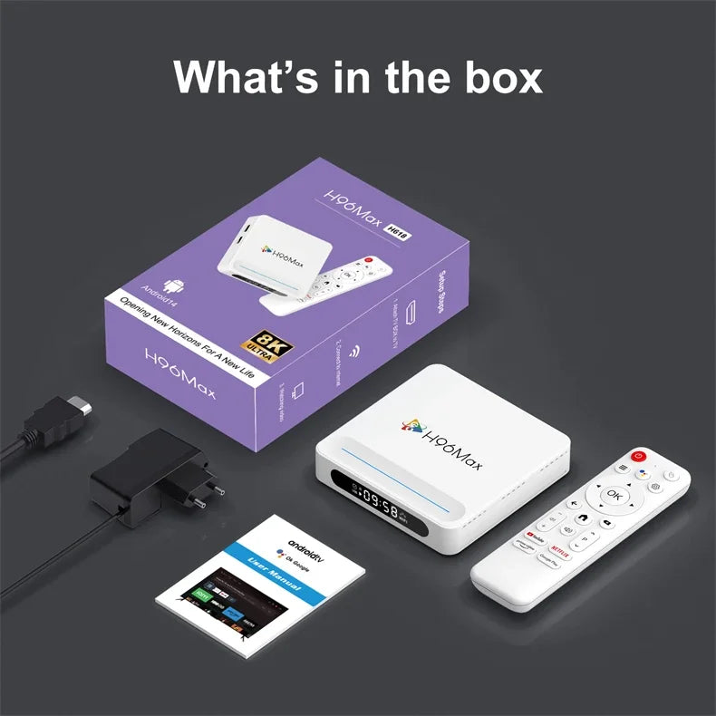 IPTV Streaming HaaYot Smart TV Box HD 8K Android 14