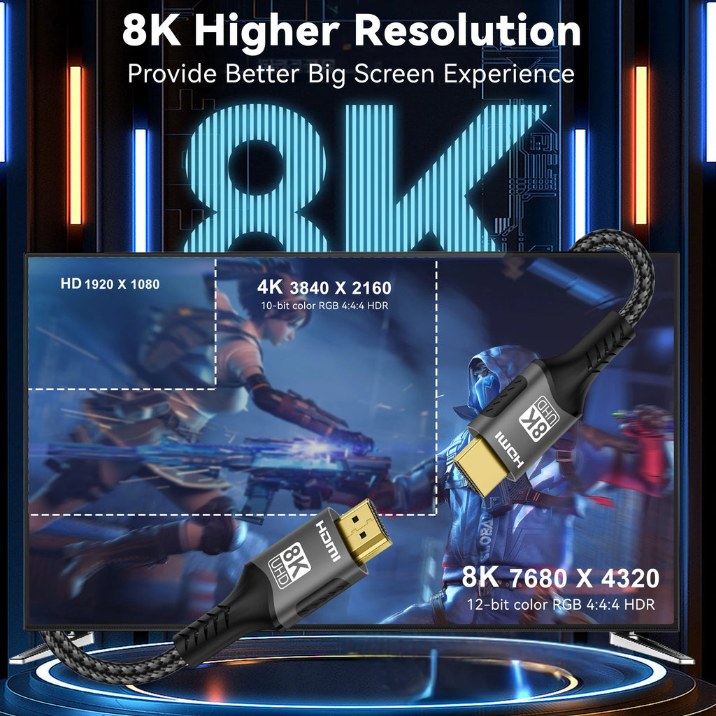 8K HDMI Cable 2.1 HDMI to HDMI