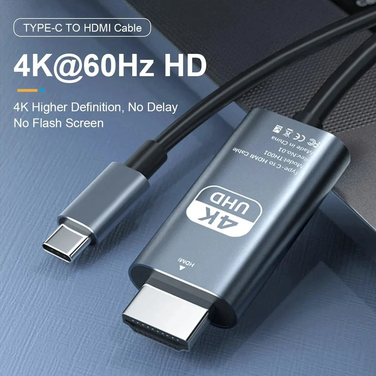 4K 60Hz HD Video Conversion Cable Type C To HDMI
