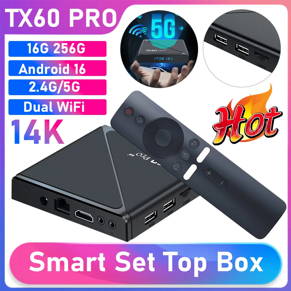 IPTV Streaming TX60 Pro Set Top Box  ﻿