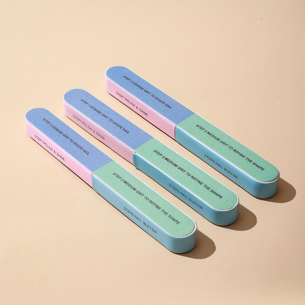 Easy Manicure and Pedicure - 7 Sides Nail Cuticle Polish Strip Tool