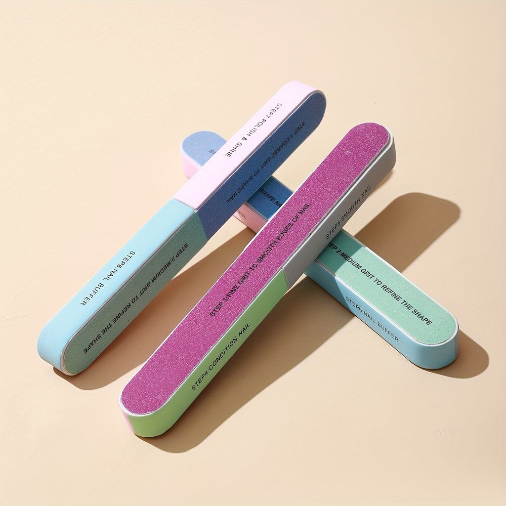 Easy Manicure and Pedicure - 7 Sides Nail Cuticle Polish Strip Tool