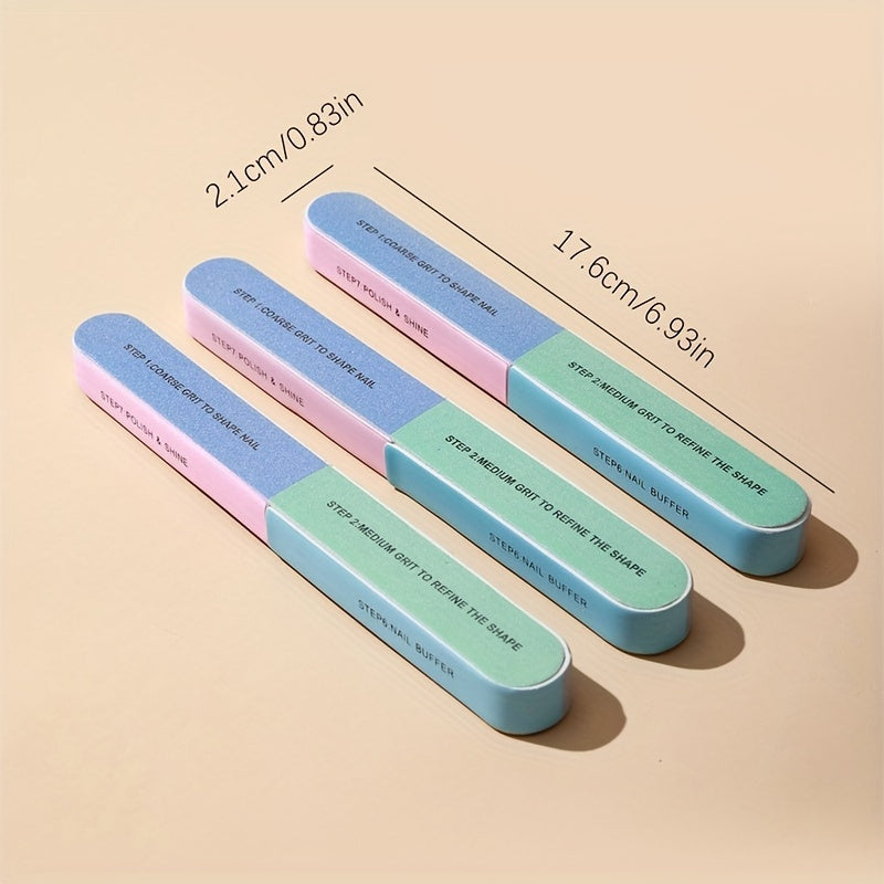 Easy Manicure and Pedicure - 7 Sides Nail Cuticle Polish Strip Tool